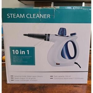 Steam Cleaner Handheld Pressurized Steam 10 In 1 Accessory Kit Included 1050 W